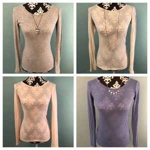 4 long sleeve t shirts